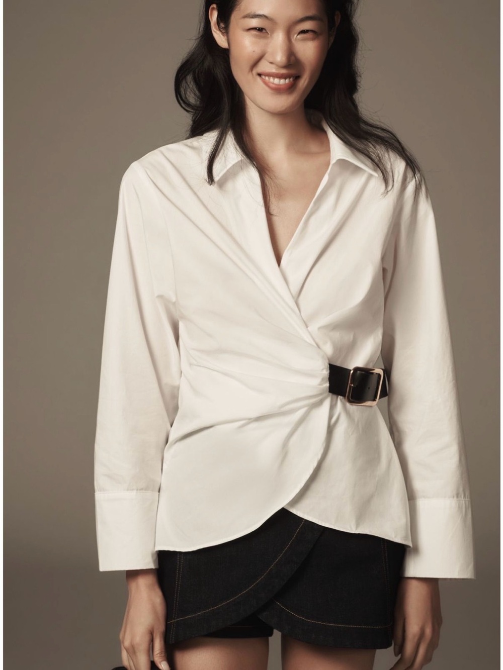NWT Anthropologie Buckle Blouse